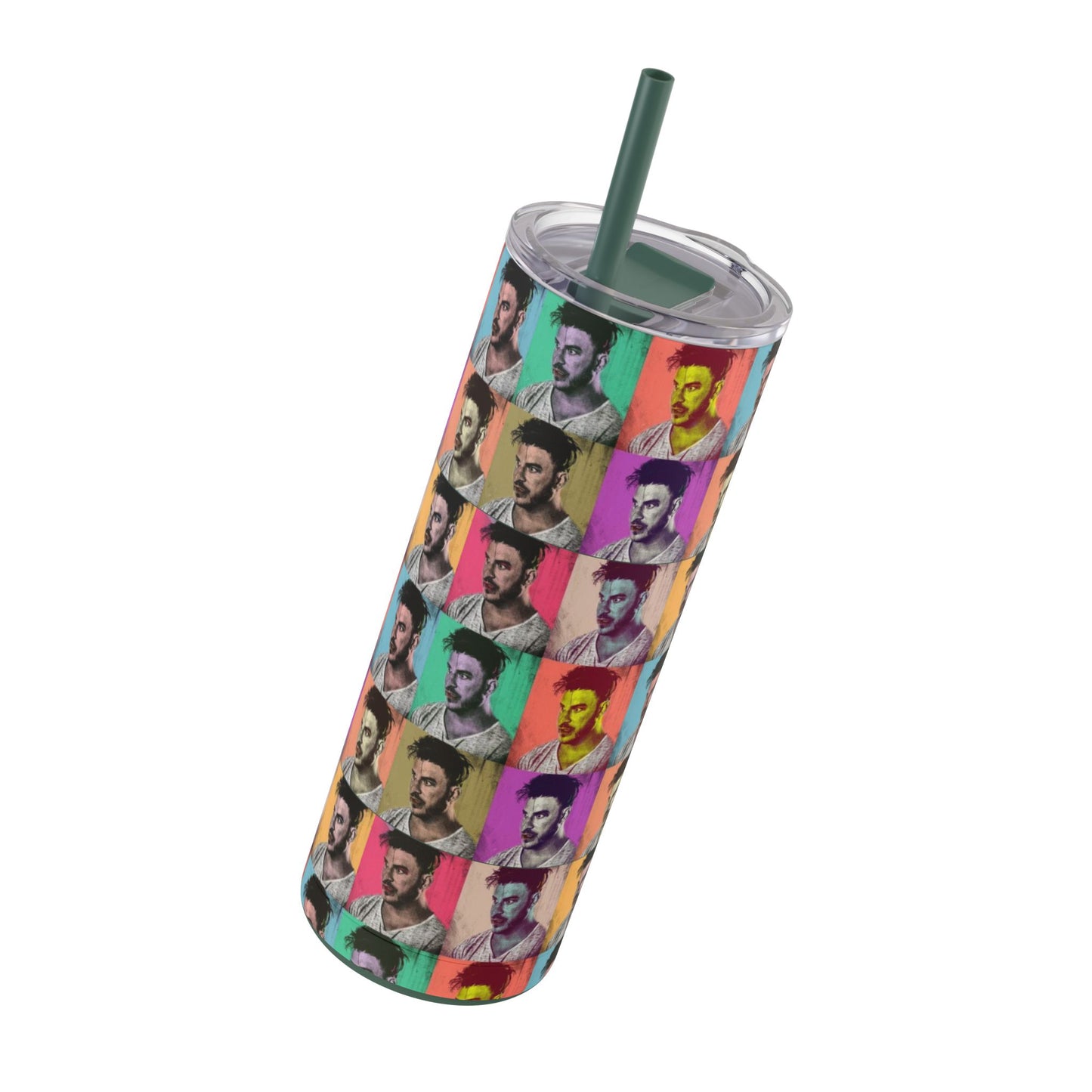 Skinny Matte Tumbler, 20oz - Jax Vanderpump Rules Pattern Print for Bravo Lover, Iced Coffee Cup, Gift Idea