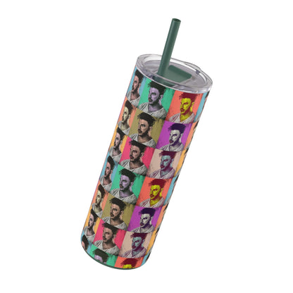 Skinny Matte Tumbler, 20oz - Jax Vanderpump Rules Pattern Print for Bravo Lover, Iced Coffee Cup, Gift Idea