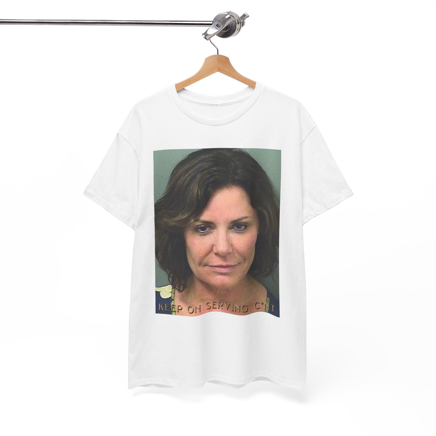 Unique Tee Featuring Luann De Lesseps Mugshot - Real Housewives of New York City Unisex Heavy Cotton Tee