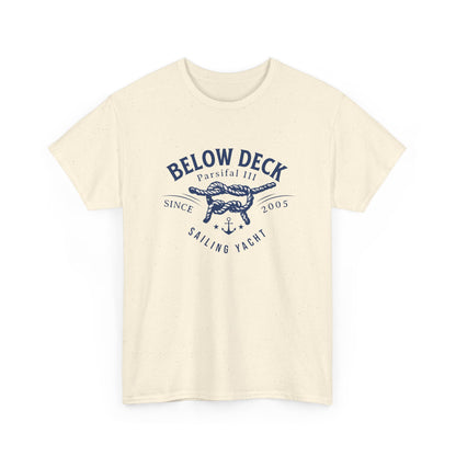 Below Deck Sailing Yacht Tribute Tee - Oversized Cotton Shirt with Nautical Design for Bravo Enthusiasts!