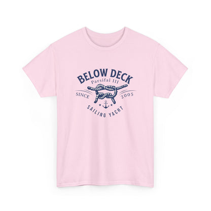 Below Deck Sailing Yacht Tribute Tee - Oversized Cotton Shirt with Nautical Design for Bravo Enthusiasts!