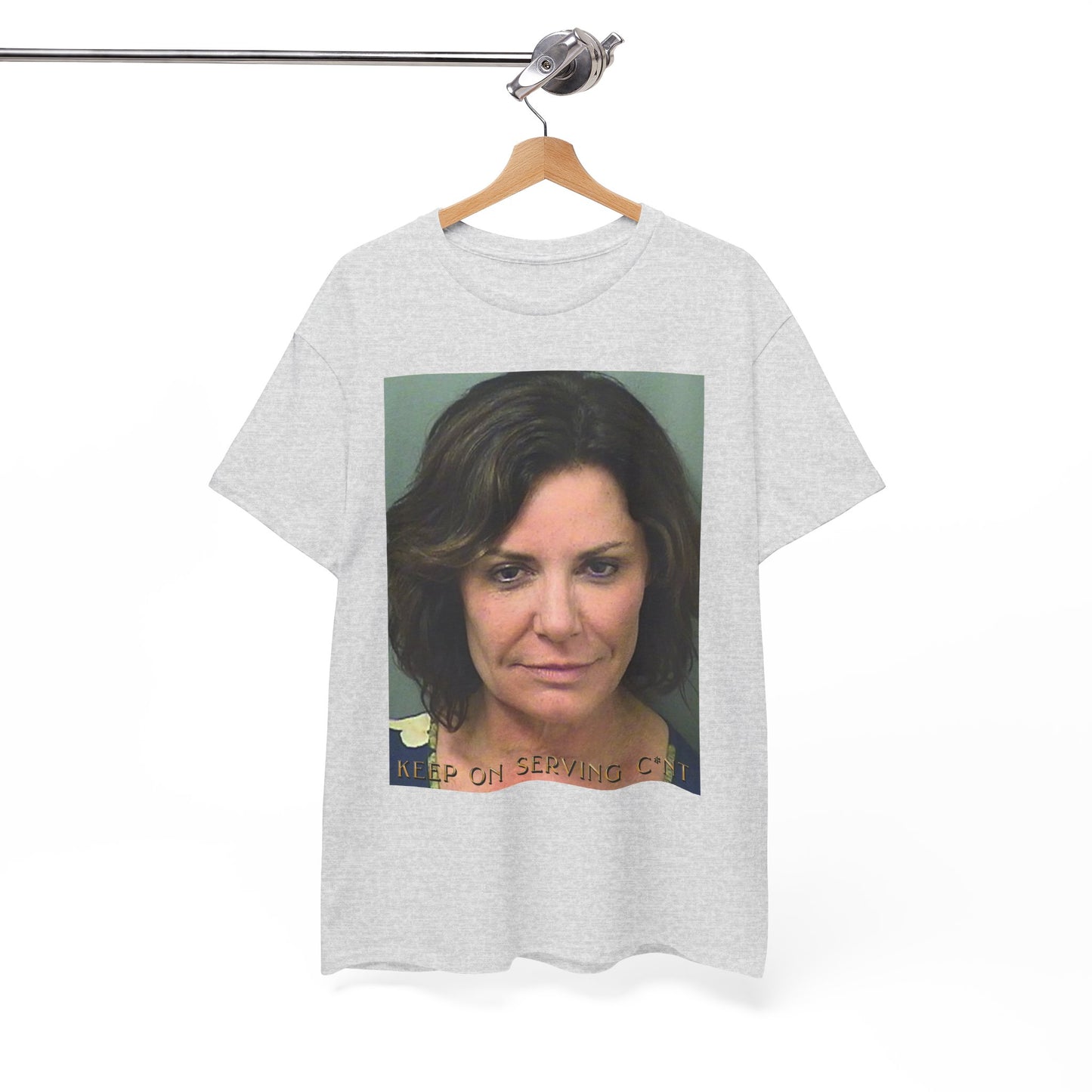 Unique Tee Featuring Luann De Lesseps Mugshot - Real Housewives of New York City Unisex Heavy Cotton Tee