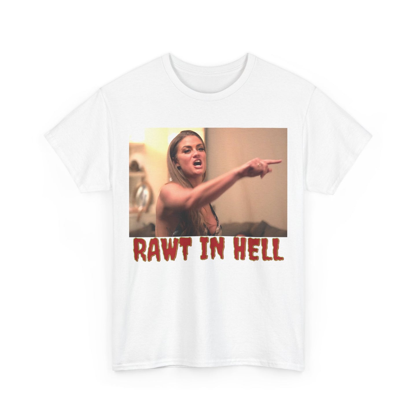 Brittany Cartwright Tee: Rot in Hell, Vanderpump Rules and the Valley Fan Merch Unisex Heavy Cotton Tee