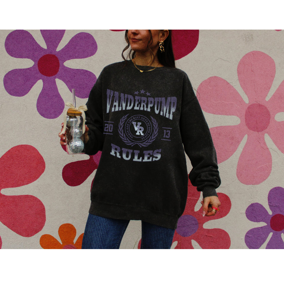 Varsity Vanderpump Rules Logo Sweatshirt, Bravo Lover Gift, Katie Maloney Stassi Schroeder Tribute, Oversized Jumper