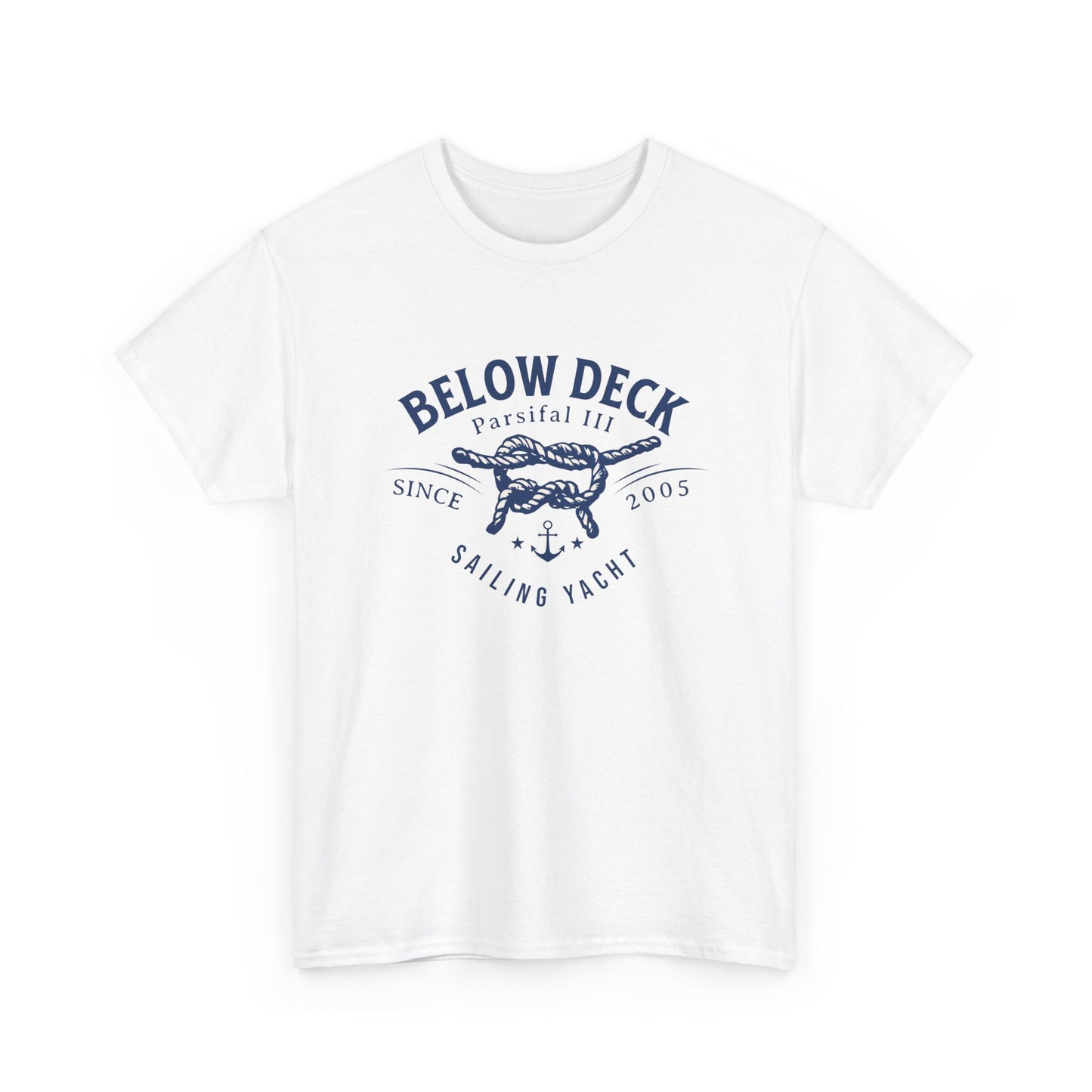 Below Deck Sailing Yacht Tribute Tee - Oversized Cotton Shirt with Nautical Design for Bravo Enthusiasts!