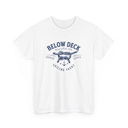 Below Deck Sailing Yacht Tribute Tee - Oversized Cotton Shirt with Nautical Design for Bravo Enthusiasts!