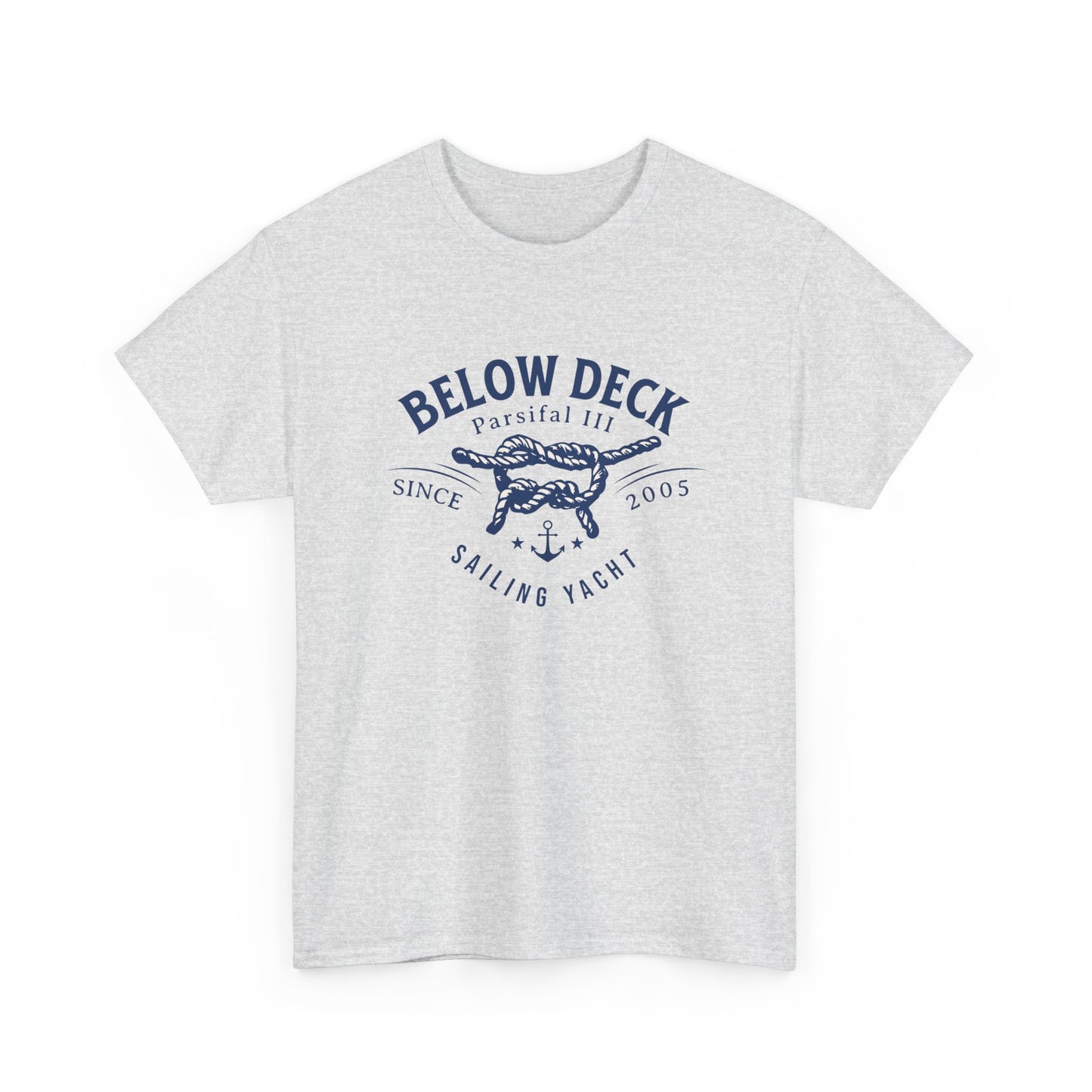 Below Deck Sailing Yacht Tribute Tee - Oversized Cotton Shirt with Nautical Design for Bravo Enthusiasts!