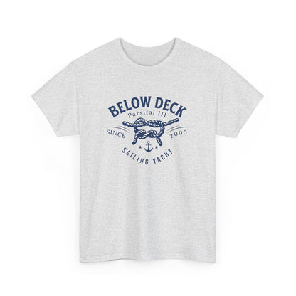 Below Deck Sailing Yacht Tribute Tee - Oversized Cotton Shirt with Nautical Design for Bravo Enthusiasts!