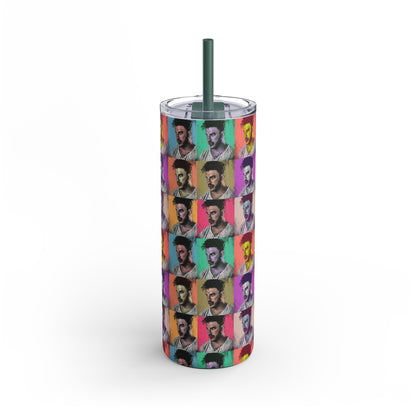 Skinny Matte Tumbler, 20oz - Jax Vanderpump Rules Pattern Print for Bravo Lover, Iced Coffee Cup, Gift Idea