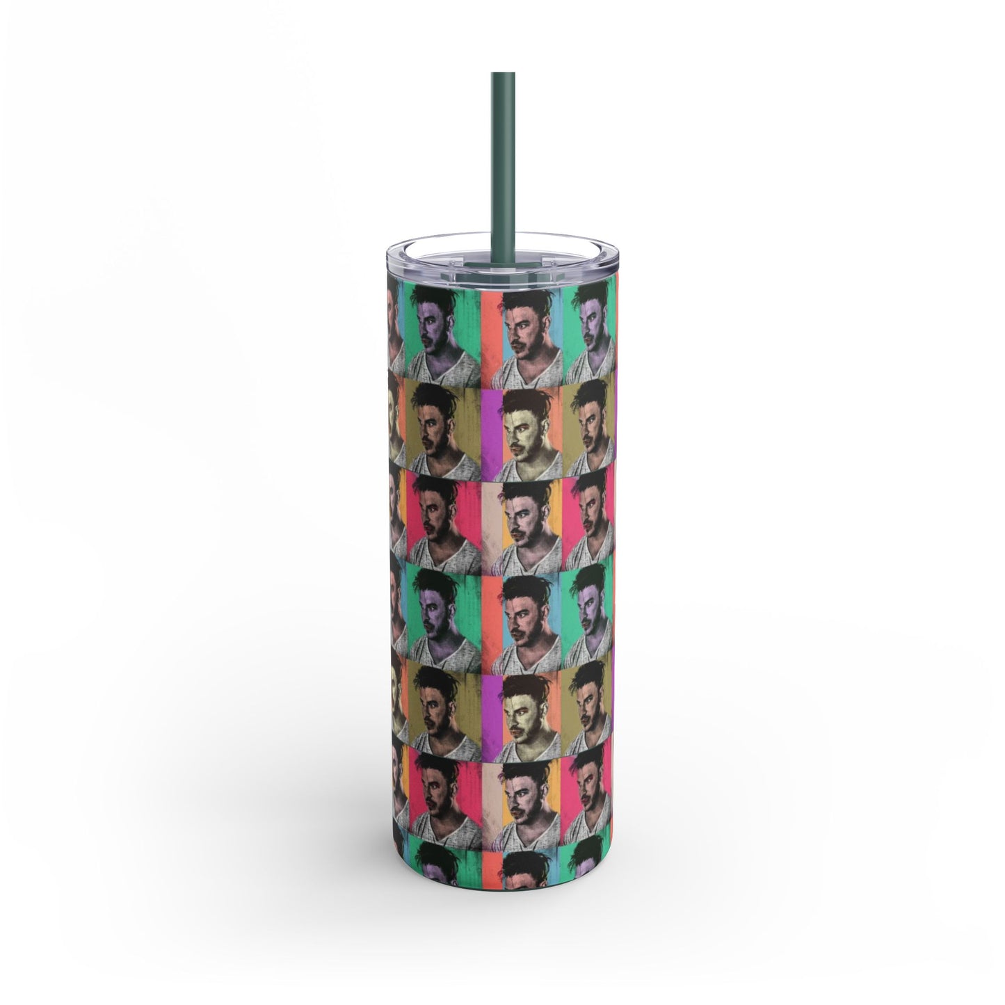 Skinny Matte Tumbler, 20oz - Jax Vanderpump Rules Pattern Print for Bravo Lover, Iced Coffee Cup, Gift Idea