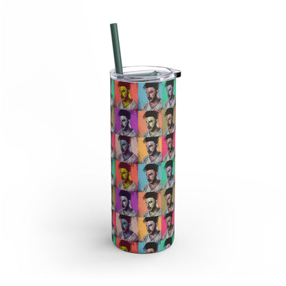 Skinny Matte Tumbler, 20oz - Jax Vanderpump Rules Pattern Print for Bravo Lover, Iced Coffee Cup, Gift Idea