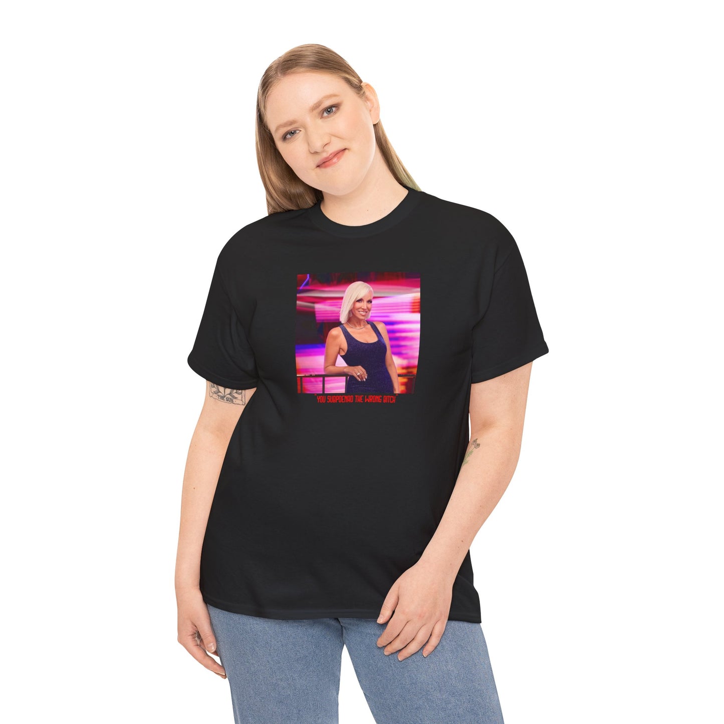 You Subpoenaed the Wrong Bitch Tee: Margaret Josephs RHONJ Graphic Top Unisex Heavy Cotton Tee Real Housewives of New Jersey